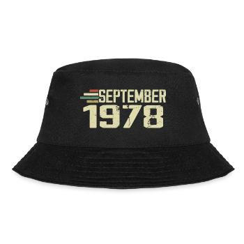 September 1978 Vintage Gift Idea September 1978 - Bucket Hat - black - Front - Lela (165cm)
