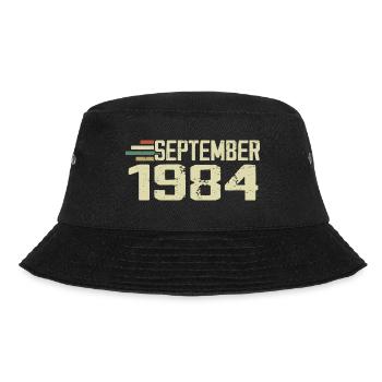 September 1984 Vintage Gift Idea September 1984 - Bucket Hat - black - Front - Lela (165cm)