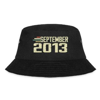 September 2013 Vintage Geschenkidee September 2013 - Bucket Hat - Schwarz - Vorne - Lela (165cm)
