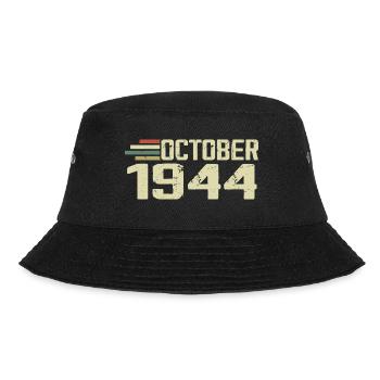 October 1944 - Geburtstag im Oktober 1944 - Bucket Hat - Schwarz - Vorne - Lela (165cm)