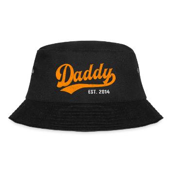 Daddy - Bester Dad Daddy Papa der Welt - est. 2014 - Bucket Hat - Schwarz - Vorne - Lela (165cm)