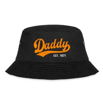 Daddy - Bester Dad Daddy Papa der Welt - est. 1971 - Bucket Hat - Schwarz - Vorne - Lela (165cm)