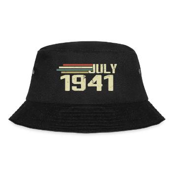 Birthday July 1941 Year 1941 July Year 1941 - Bucket Hat - black - Front - Lela (165cm)