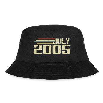 Geburtstag Juli 2005 Jahr 2005 Juli Jahrgang 2005 - Bucket Hat - Schwarz - Vorne - Lela (165cm)
