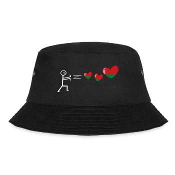 weißrussland belarus belarusian flag fahne minsk - Bucket Hat - Schwarz - Vorne - Lela (165cm)