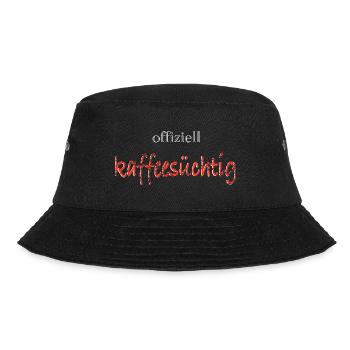 kaffeesuechtig - Bucket Hat - Schwarz - Vorne - Lela (165cm)