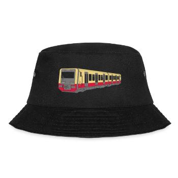 Berliner S-Bahn - Bucket Hat - Schwarz - Vorne - Lela (165cm)