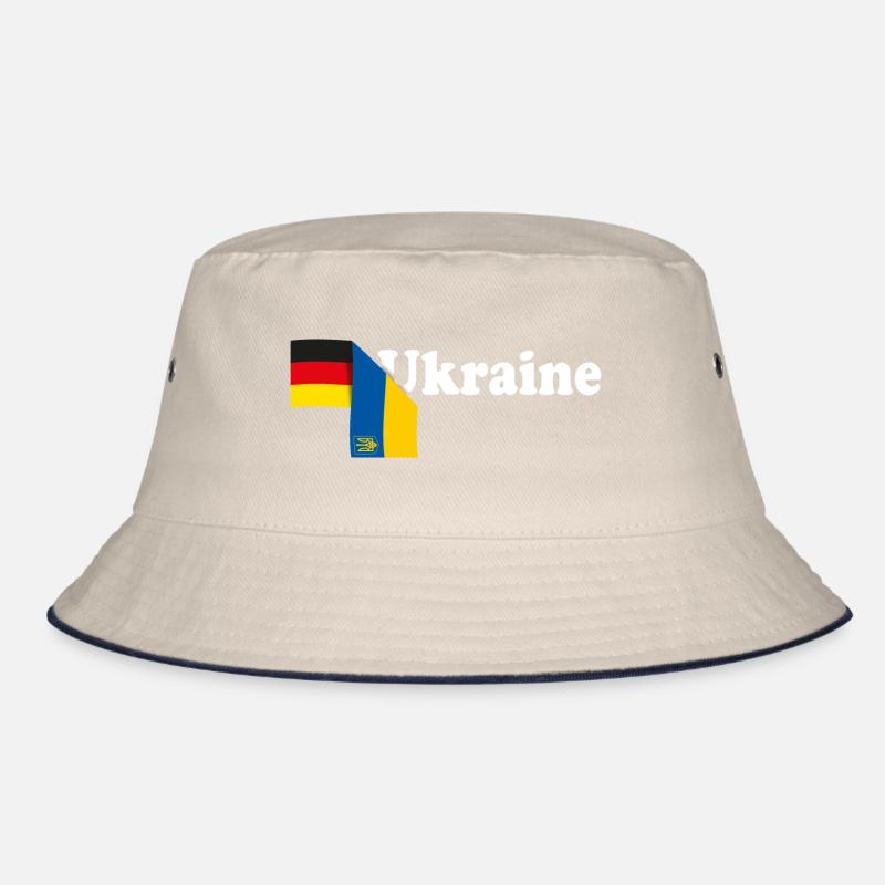 Deutschland Ukraine Tryzub Flagge Bucket Hat