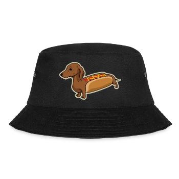 Hot Dog - Bucket Hat - black - Front - Lela (165cm)