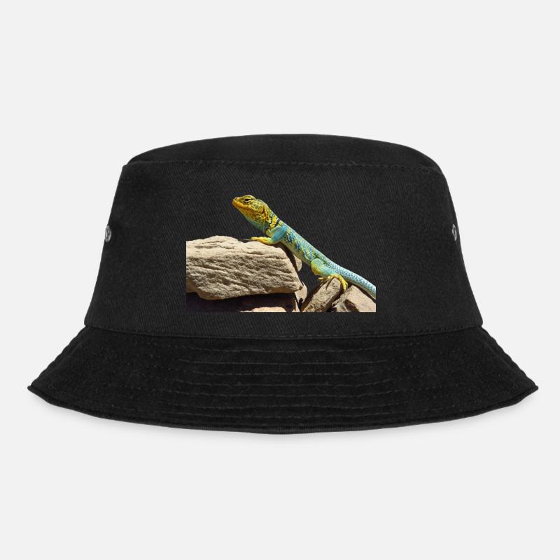 gecko lizard echse eidechse - Bucket Hat - Schwarz
