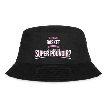 Basket super pouvoir cadeau - Bob - noir - Devant - Lela (165cm)