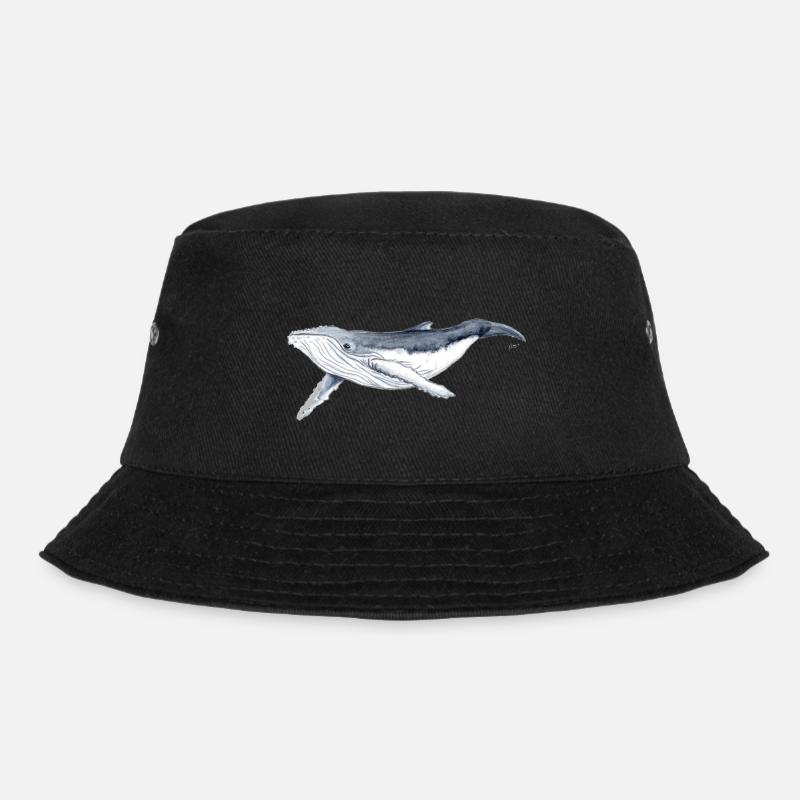 Bebe Buckelwal - Buckelwal - Jubarte - Bucket Hat - Schwarz