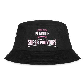 Pétanque super pouvoir cadeau - Bob - noir - Devant - Lela (165cm)