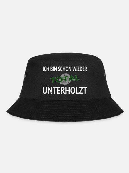 Holz machen - Unterholzt - Bucket Hat - Schwarz