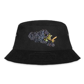 Leckere Weintrauben - Bucket Hat - Schwarz - Vorne - Lela (165cm)