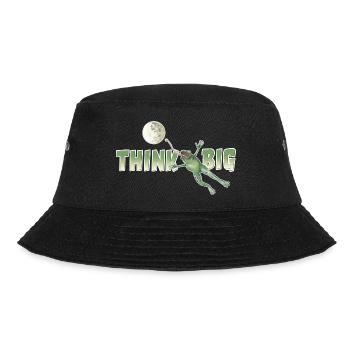 shirt motiv frosch mond positiv think big neu - Bucket Hat - Schwarz - Vorne - Lela (165cm)