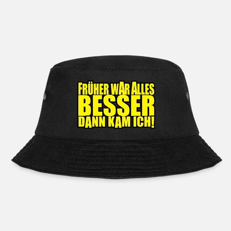 everything was better - Bucket Hat - black