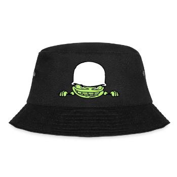 wall wall face head soldier camouflage war ar - Bucket Hat - black - Front - Lela (165cm)