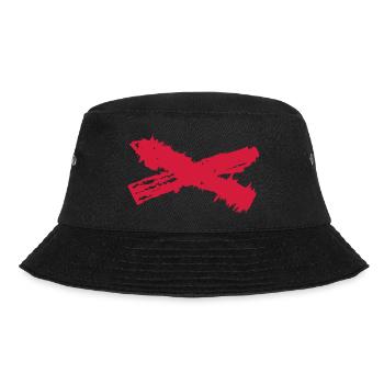 Cross - Kreuz - Bucket Hat - Schwarz - Vorne - Lela (165cm)