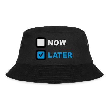 Now Later Question - Bucket Hat - Schwarz - Vorne - Lela (165cm)