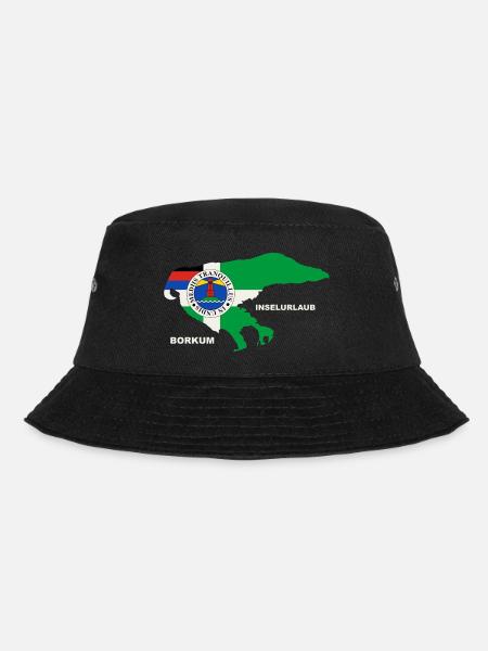Borkum Urlaub Nordsee Holiday - Bucket Hat - Schwarz