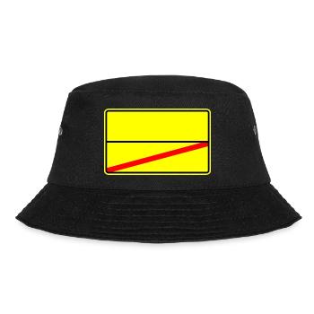 Ortsschild Vorlage Symbol - Bucket Hat - Schwarz - Vorne - Lela (165cm)