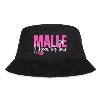 Mallorca Sprüche Malle Diven On Tour Urlaub Party - Bucket Hat - Schwarz - Vorne - Lela (165cm)