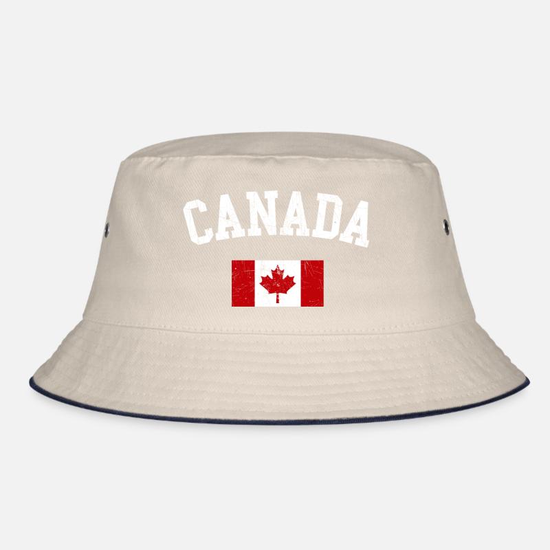 Kanada-Bogen mit Ahornflagge Bucket Hat