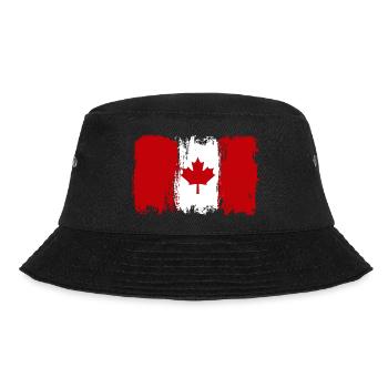Maple Leaf Ink Splash - Bucket Hat - black - Front - Lela (165cm)