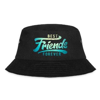 BFF Geschenk Beste Freunde Coole Freundinnen - Bucket Hat - Schwarz - Vorne - Lela (165cm)