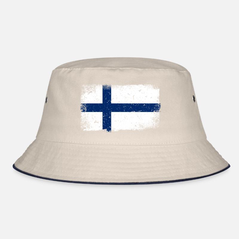 Finland flag Bucket Hat
