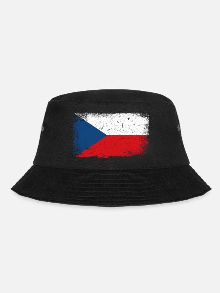 Czech Republic flag - Bucket Hat - black