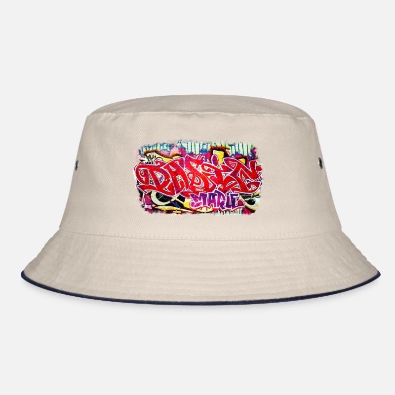 Berlin Wall Graffiti Font Bucket Hat