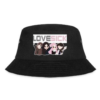 K-Pop. - Bucket Hat - Schwarz - Vorne - Lela (165cm)