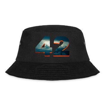 42 sonne u wolken douglas universum antwort frage - Bucket Hat - Schwarz - Vorne - Lela (165cm)