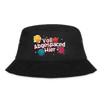 Voll Abgespaced Hier - Bucket Hat - Schwarz - Vorne - Lela (165cm)