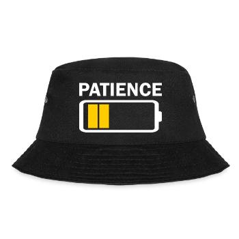 Patience Low Batterie - Bucket Hat - Schwarz - Vorne - Lela (165cm)