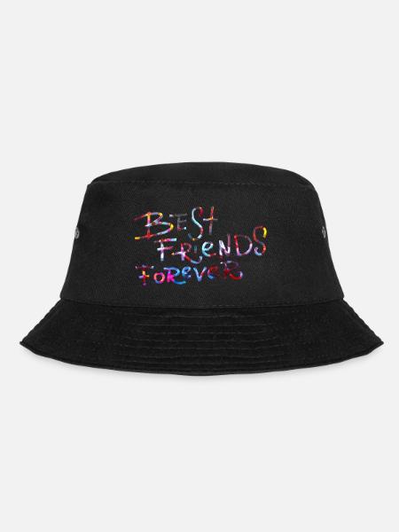Beste Freunde - Bucket Hat - Schwarz