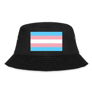 LGBT Transgender - Bucket Hat - Schwarz - Vorne - Lela (165cm)