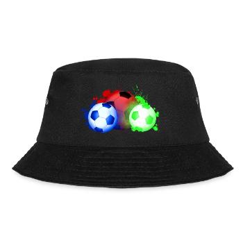 Fußball - Bucket Hat - Schwarz - Vorne - Lela (165cm)