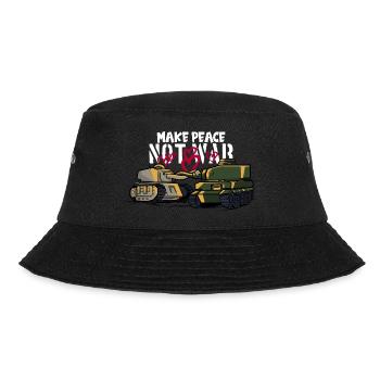 MAKE PEACE NOT WAS PEACE WORLD PEACE - Bucket Hat - black - Front - Lela (165cm)