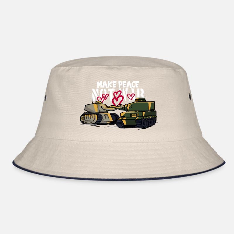 MAKE PEACE NOT WAR FRIEDEN WELTFRIEDEN Bucket Hat