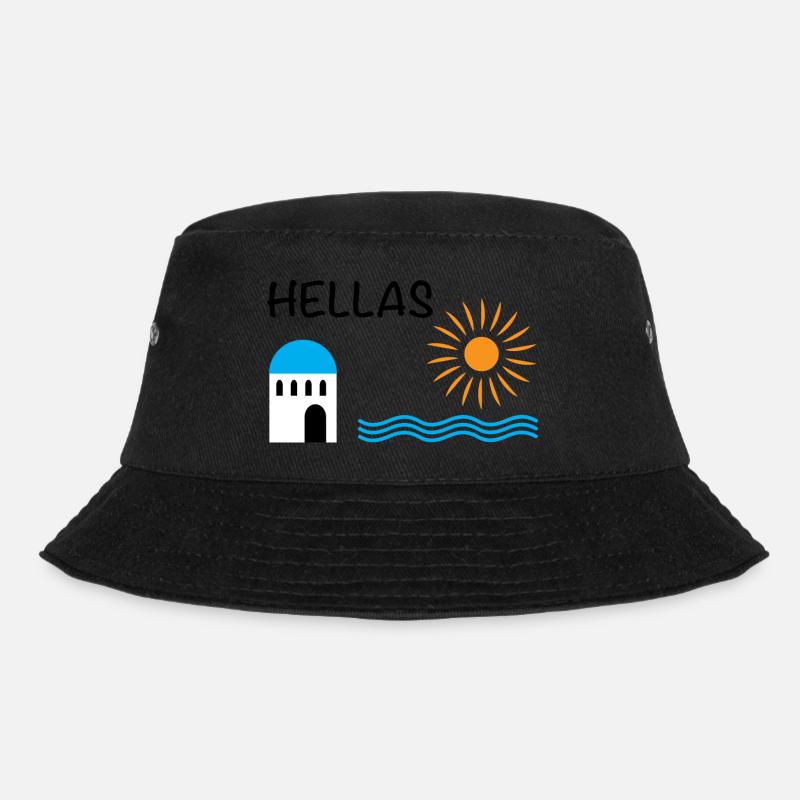 Hellas - Bucket Hat - black