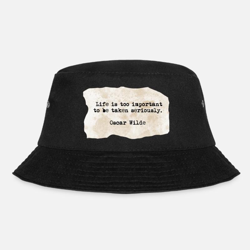 Oscar wilde quote - Bucket Hat - Schwarz