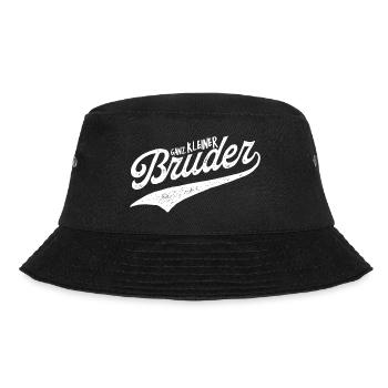 Ganz Kleiner Bruder - drei Brüder - jüngster Sohn - Bucket Hat - Schwarz - Vorne - Lela (165cm)