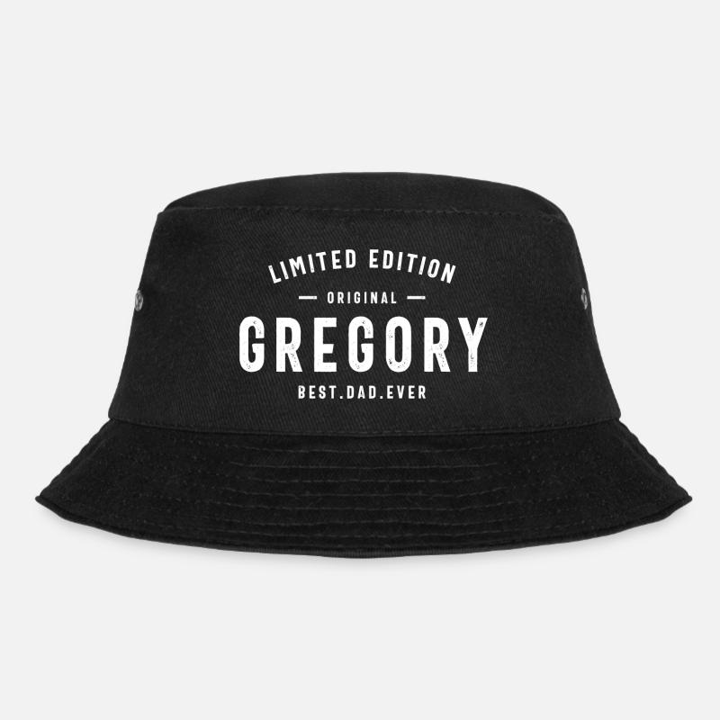Gregory Personalized Name Birthday - Bucket Hat - black