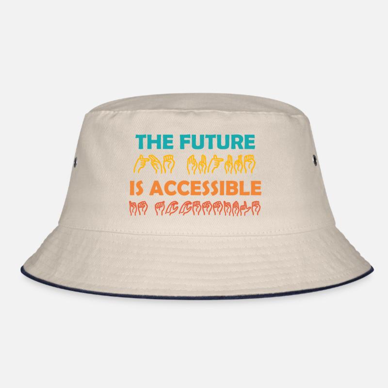 The Future Is Accessible ASL Sign Language Bucket Hat