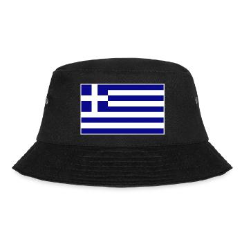 Greece Flag - Bucket Hat - black - Front - Lela (165cm)