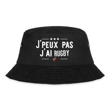 j'ai rugby cadeau - Bob - noir - Devant - Lela (165cm)