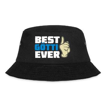 Best Götti Ever Götti - Bucket Hat - Schwarz - Vorne - Lela (165cm)